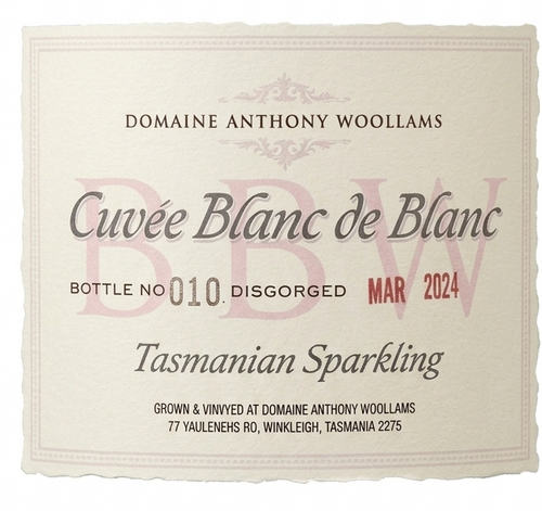 Domaine Anthony Woollams, West Tamar, Blanc de Blanc MV