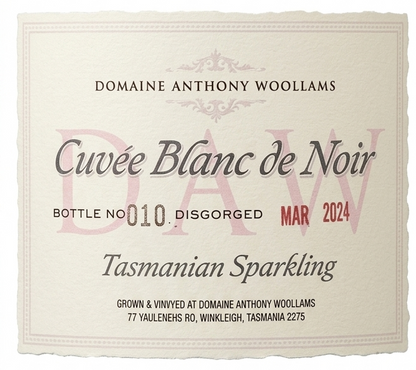 Domaine Anthony Woollams, West Tamar Tasmania, Blanc de Noir, MV